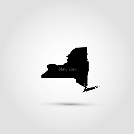Map of the U.S. state of New Yorkのイラスト素材