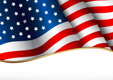 American flagのイラスト素材