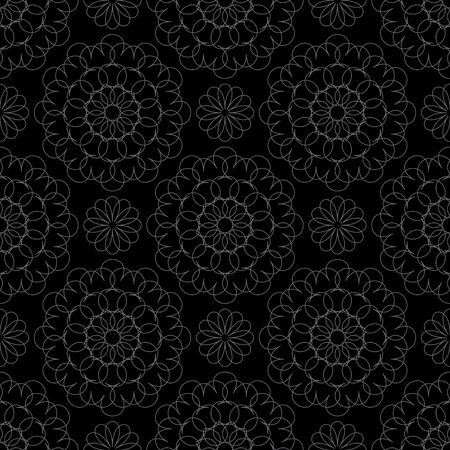 Lace on a black backgroundのイラスト素材
