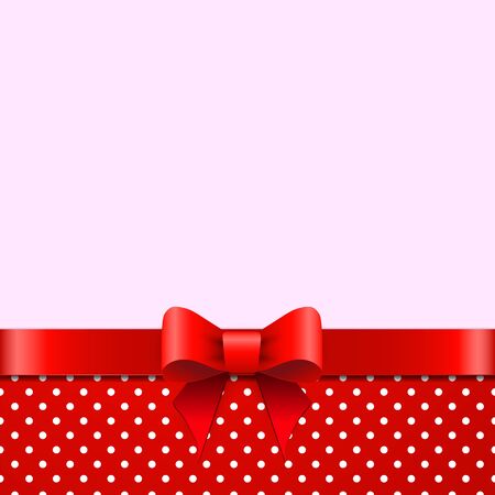 Background with red bowのイラスト素材