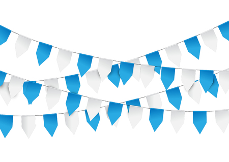 Oktoberfest decoration with buntingのイラスト素材