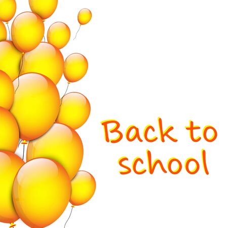 Back to School cardのイラスト素材