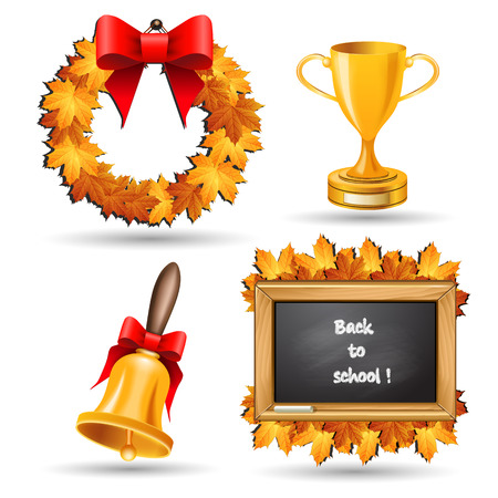 School icon setのイラスト素材