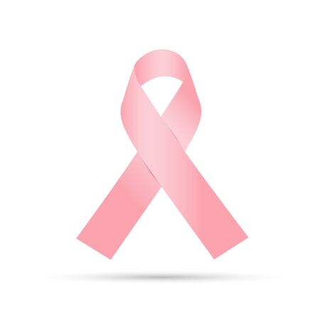 Pink ribbon, breast cancer awareness symbol.のイラスト素材