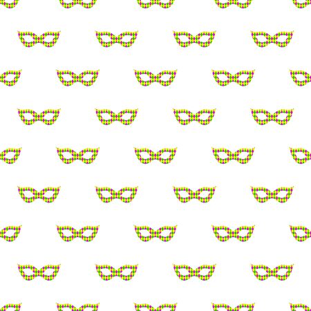 Carnival masks on white background. illustration.のイラスト素材