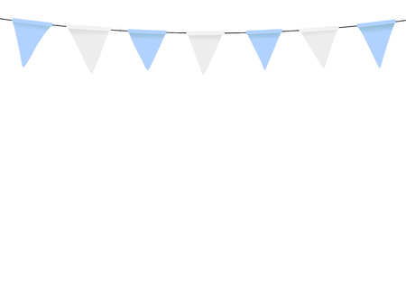 Oktoberfest decoration. Decorated in traditional colors of Bavaria.のイラスト素材