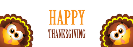 Card for Thanksgiving Day. Vector illustration. Turkeyのイラスト素材