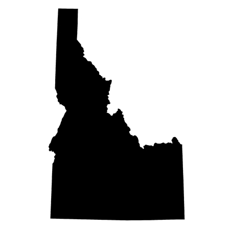 map of the U.S. state Idahoのイラスト素材