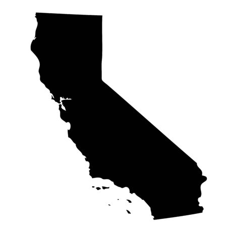 map of the U.S. state Californiaの写真素材