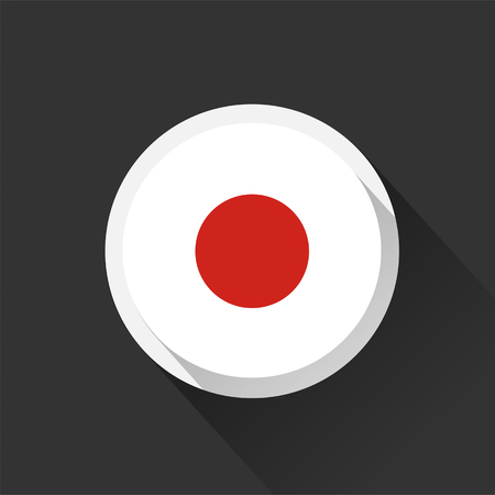 Japan national flag on dark background. Vector illustration.のイラスト素材