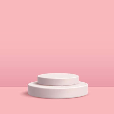 Vector rendering 3d shape, product display presentation.のイラスト素材