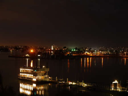Night view of Mission Bay in San Diegoのeditorial素材