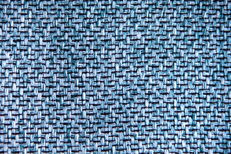 Close up of blue linen texture for the backgroundの写真素材