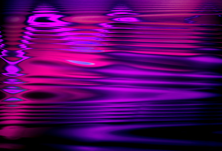 Abstract Ultra Violet Waves Holographic background. Synthwave. Vaporwave style. Retrowave, retro futurismの写真素材