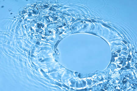 transparent blue colored clear calm water surface texture