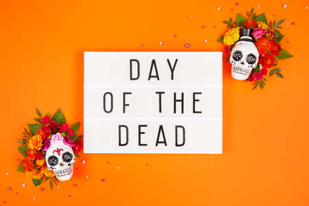 Day of the dead, Dia De Los Muertos Celebration Backgroundの写真素材