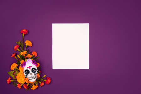 Day of the dead, Dia De Los Muertos Celebration Backgroundの写真素材