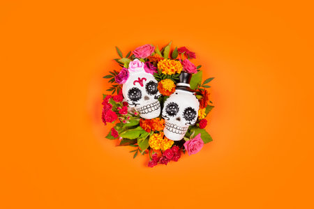 Day of the dead, Dia De Los Muertos Celebration Backgroundの写真素材
