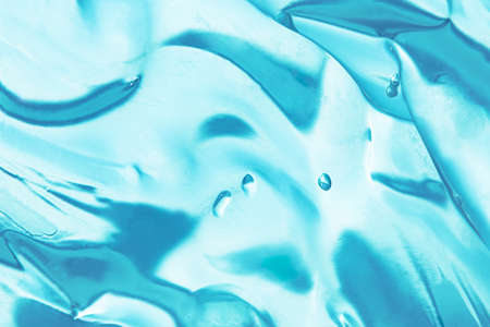 Blue Liquid cosmetic water gel smudged texture
