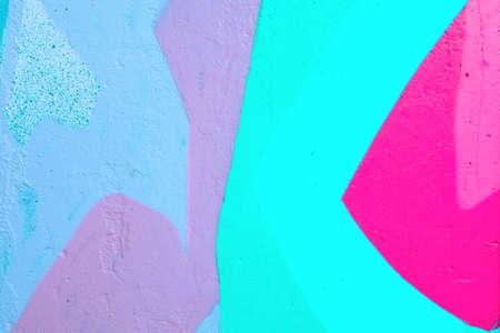 close up of colorful urban wall texture