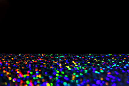 Neon rainbow glittering lights with glow effect abstract background