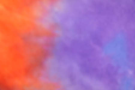 Blurred abstract tie dye multicolor fabric cloth pattern textureの写真素材