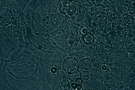 black transparent clear calm water surface textureの写真素材