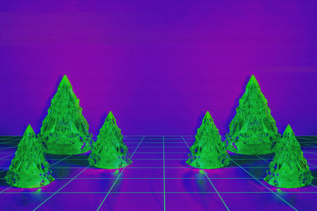 Cyber Xmas Motion Glitch interlaced Distorted textured futuristic backgroundの写真素材