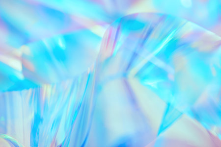 pastel neon mint, turquoise, blue, green holographic metallic foil background