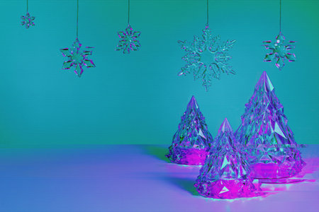 Cyber Xmas Motion Glitch interlaced Distorted textured futuristic background
