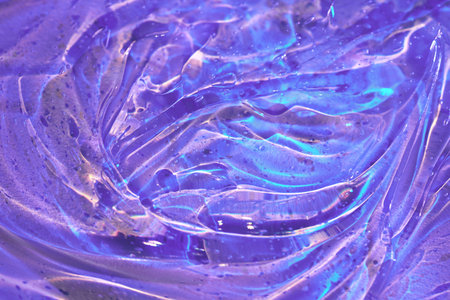 Abstract digital lavender purple, blue cosmetic gel serum background texture