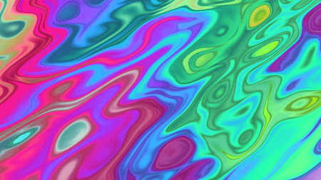 Abstract Liquid Swirl Pattern in Neon Pink, Blue, Green for 90s, Y2K Style