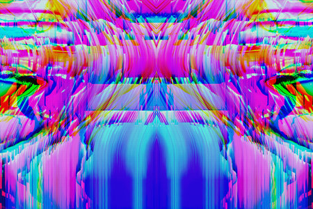 Motion Glitch Multicolored Distorted textured psychedelic zebra background