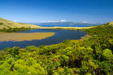 Lake Sant Jorge  Pico island, Azoresの写真素材