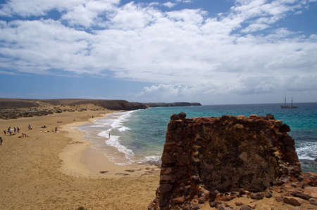 Playa las mujeres,  Lanzarote islandの写真素材