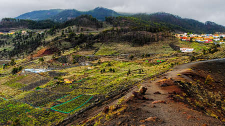 La Palma island, Volcano de Teneguia  Canary, Spainの写真素材
