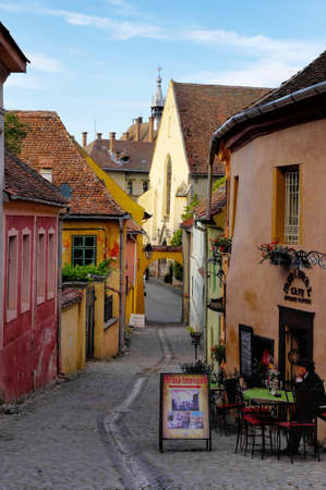 Sighisoara - the town where Vlad Tepes-Draculea was born  Transylvania, Romaniaのeditorial素材