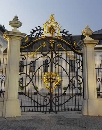 The bridge to presidential palace in Bratislava, Slovakia Republicのeditorial素材