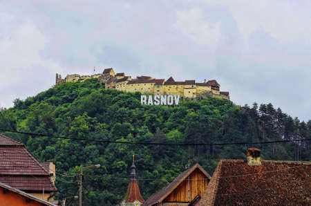 Rasnov Citadel is a historic monument and landmark in Romania  Brasov County, Transylvaniaのeditorial素材