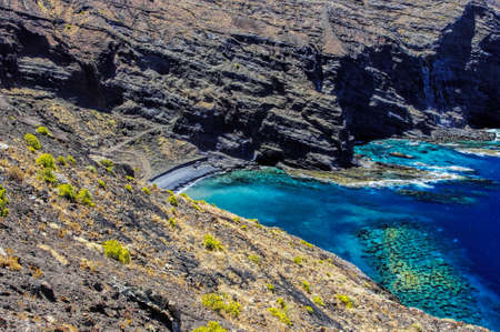 Playa de Alojera, La Gomera, Canary Island, Spainの写真素材