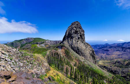 La Gomera - Roque El Cano, La Gomera, Canary island, Spainの写真素材