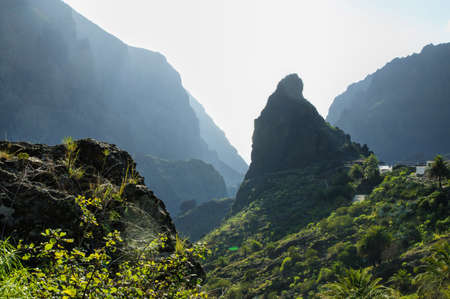 Masca Village in Tenerife, Canary Islands, Spainの写真素材