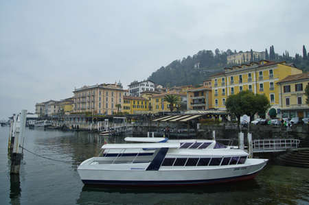 Bellagio, Italy, taken on 28 March 2016, Picturesque small town street view in Bellagio, Lake Como Italy on 28 March 2016のeditorial素材