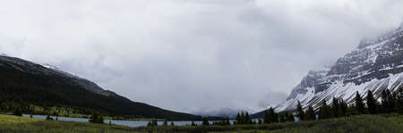 Icefield Parkway in Jasper National Park, Alberta, Canadaの写真素材