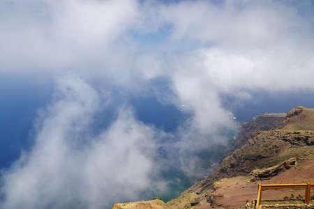 The wonderful landscape from Mirador de Isora, El Hierro island. Spainの写真素材