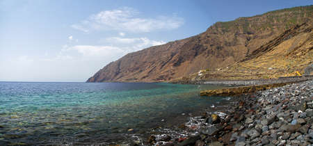 Roque de Bonanza beach on El Hierro, Canary island, Spainの写真素材