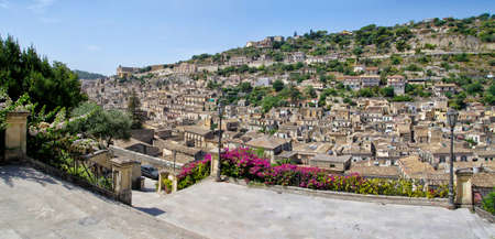 MODICA, ITALY - AUGUST 11th, 2017: The historical city center of Modica in Sicily, Italy is a UNESCO...