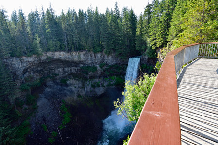 The Spectacular Brandywine Falls near Whistler, British Columbia, Canada.の写真素材