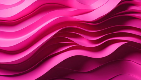 Pink abstract wavy background. 3d rendering, 3d illustration.の素材