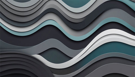 3D abstract paper art style, design layout for business presentations, flyers, posters, printsration, cards, brochure cover. Paper cut background. Abstract realistic paper decoration for designの素材